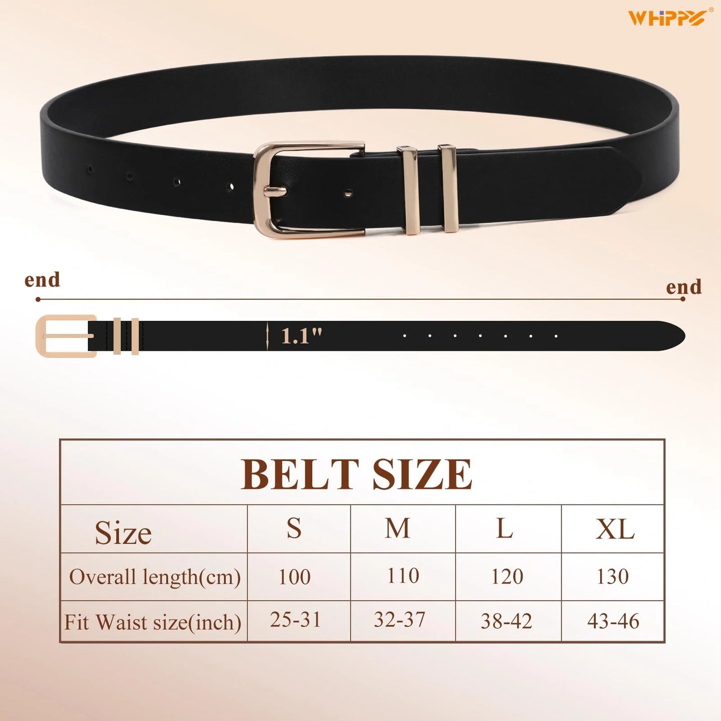 Women'S Leather Belts for Jeans Dresses Ladies Black Waist Belt