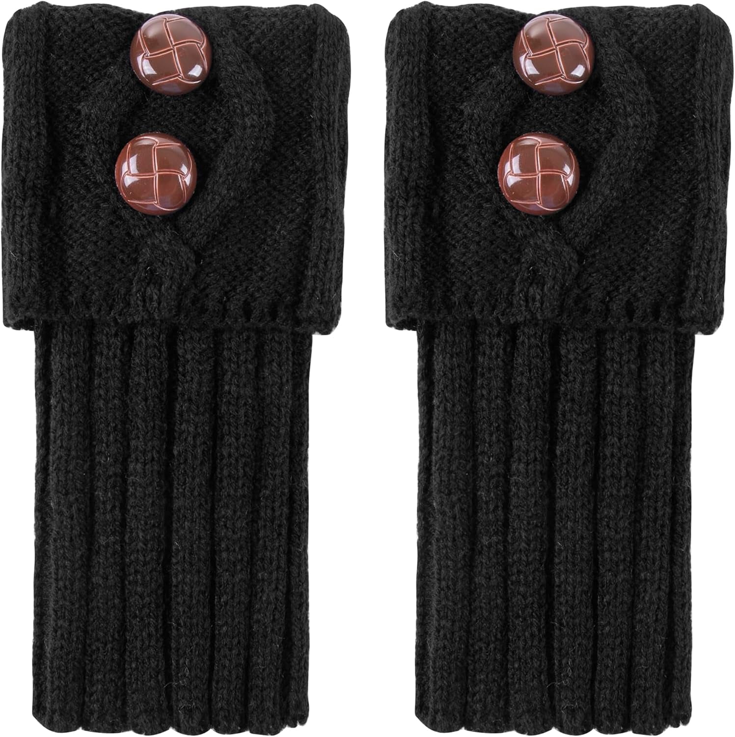 Women Boot Knit Cuffs,Short Crochet Leg Warmers, Variety of Styles Winter Warm Cuff Socks 3 Pairs