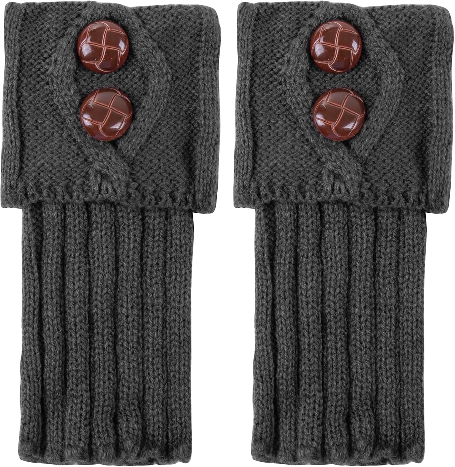 Women Boot Knit Cuffs,Short Crochet Leg Warmers, Variety of Styles Winter Warm Cuff Socks 3 Pairs